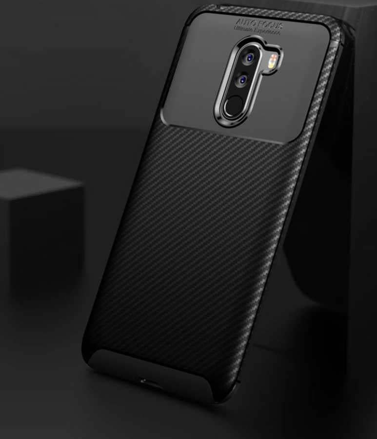 Xiaomi Pocophone F1 Kılıf Zore Negro Silikon Kapak Lacivert