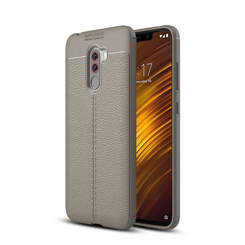 Xiaomi Pocophone F1 Kılıf Zore Niss Silikon Kapak Gri