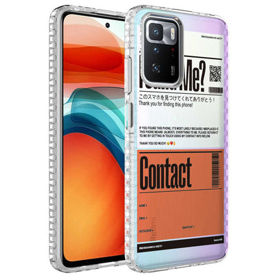 Xiaomi Redmi 10 Kılıf Airbag Kenarlı Renkli Desenli Silikon Zore Elegans Kapak NO6