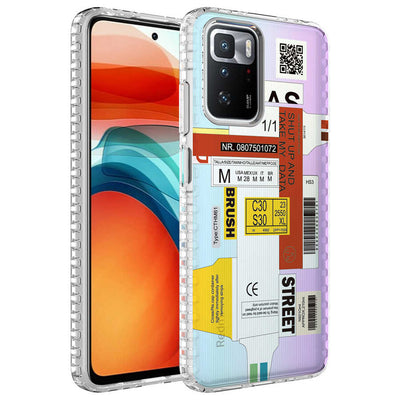 Xiaomi Redmi 10 Kılıf Airbag Kenarlı Renkli Desenli Silikon Zore Elegans Kapak NO2