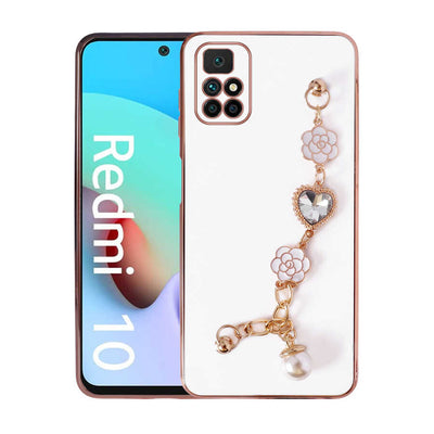Xiaomi Redmi 10 Kılıf El Tutamaçlı Kamera Korumalı Zore Taka Silikon Kapak Pembe