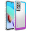 Xiaomi Redmi 10 Kılıf Simli ve Renk Geçiş Tasarımlı Lens Korumalı Zore Park Kapak Mavi-Mor
