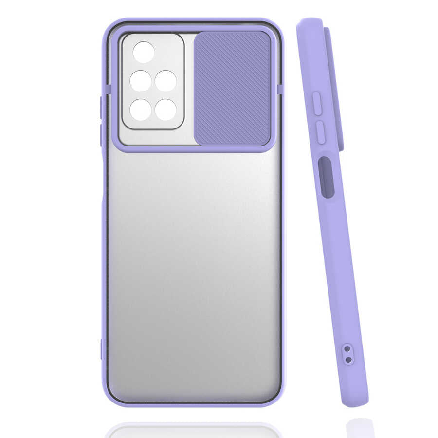 Xiaomi Redmi 10 Kılıf Zore Lensi Kapak Lila