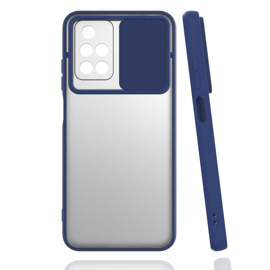 Xiaomi Redmi 10 Kılıf Zore Lensi Kapak Lacivert