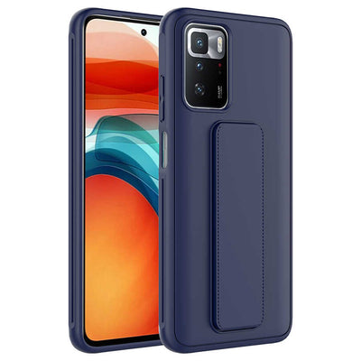 Xiaomi Redmi 10 Kılıf Zore Qstand Kapak Gri