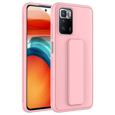 Xiaomi Redmi 10 Kılıf Zore Qstand Kapak Pembe