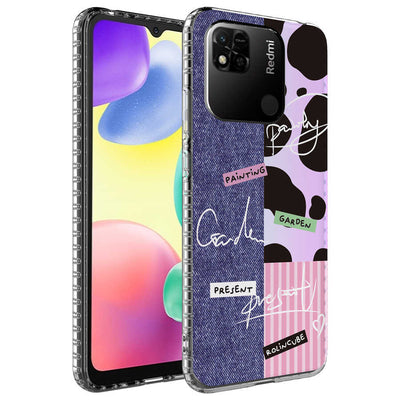 Xiaomi Redmi 10C Kılıf Airbag Kenarlı Renkli Desenli Silikon Zore Elegans Kapak NO8