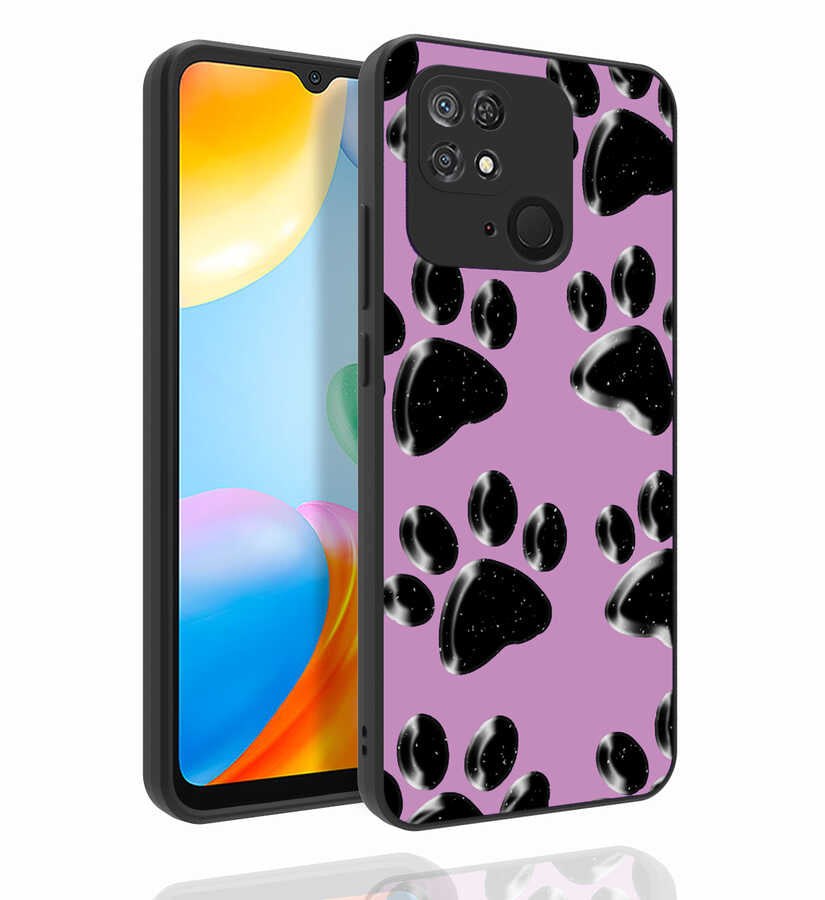 Xiaomi Redmi 10C Kılıf Desenli Kamera Korumalı Parlak Zore Nora Kapak NO3