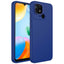 Xiaomi Redmi 10C Kılıf Metal Çerçeve ve Buton Tasarımlı Silikon Zore Luna Kapak Lacivert