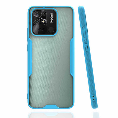 Xiaomi Redmi 10C Kılıf Zore Parfe Kapak Mavi