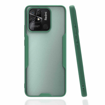 Xiaomi Redmi 10C Kılıf Zore Parfe Kapak Koyu Yeşil