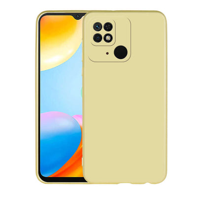 Xiaomi Redmi 10C Kılıf Zore Premier Silikon Kapak Gold