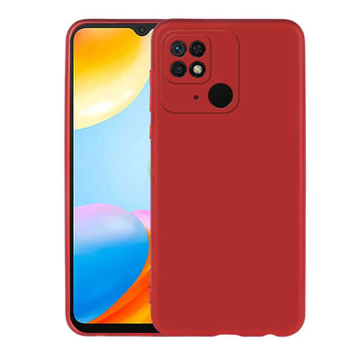 Xiaomi Redmi 10C Kılıf Zore Premier Silikon Kapak Kırmızı
