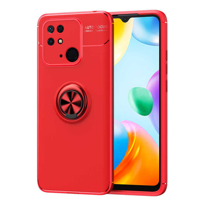 Xiaomi Redmi 10C Kılıf Zore Ravel Silikon Kapak Kırmızı