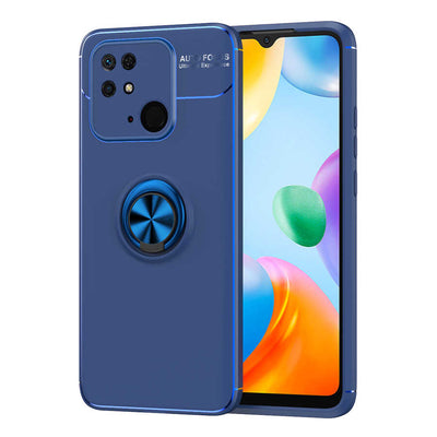 Xiaomi Redmi 10C Kılıf Zore Ravel Silikon Kapak Mavi