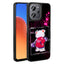 Xiaomi Redmi 12 4G Kılıf Parlayan Kabartmalı İkonik Figürlü Zore Amas Silikon Kapak Pembe