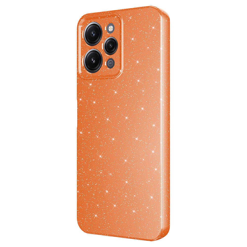Xiaomi Redmi 12 Kılıf Kamera Korumalı Simli Lüks Zore Koton Kapak Siyah