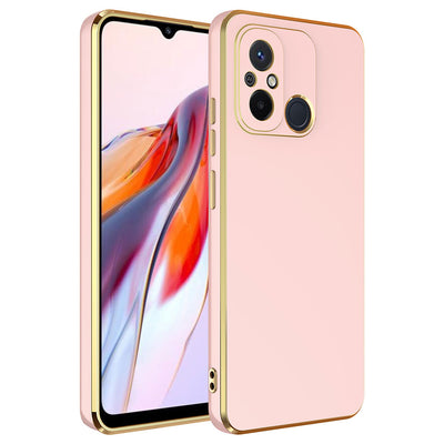 Xiaomi Redmi 12C Kılıf Zore Bark Kapak Rose Gold