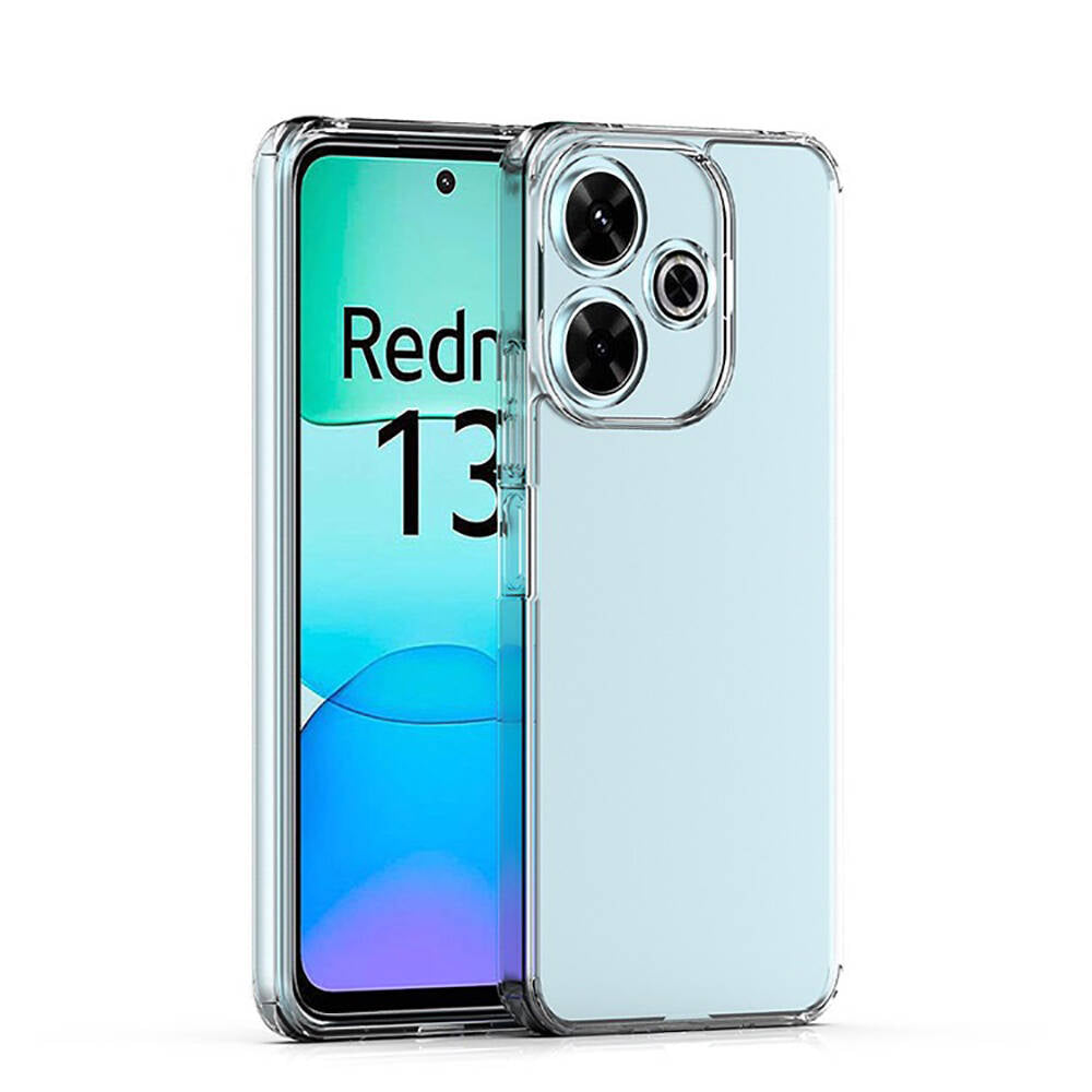 Xiaomi Redmi 13 4G Kılıf Zore Süper Silikon Kapak Şeffaf