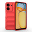 Xiaomi Redmi 13C Kılıf Esnek TPU Oyuklu Arka Yüzey Tasarımlı Zore Etnik Silikon Kapak Kırmızı