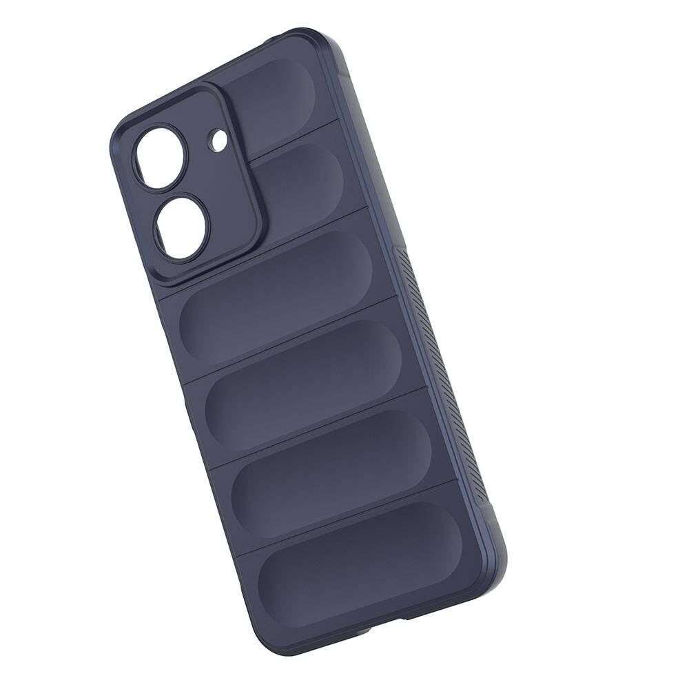 Xiaomi Redmi 13C Kılıf Esnek TPU Oyuklu Arka Yüzey Tasarımlı Zore Etnik Silikon Kapak Siyah