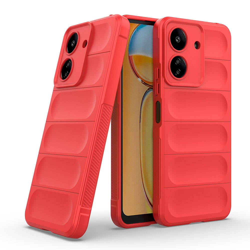 Xiaomi Redmi 13C Kılıf Esnek TPU Oyuklu Arka Yüzey Tasarımlı Zore Etnik Silikon Kapak Lacivert