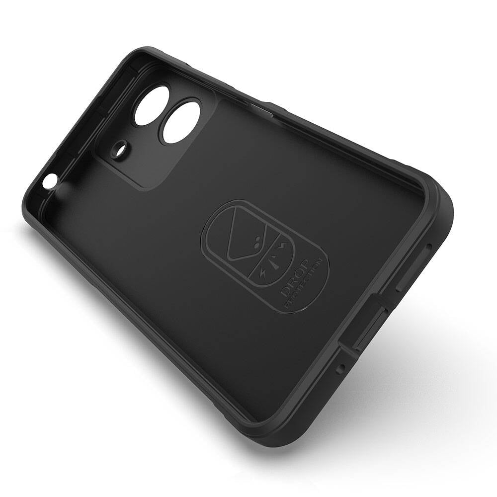 Xiaomi Redmi 13C Kılıf Esnek TPU Oyuklu Arka Yüzey Tasarımlı Zore Etnik Silikon Kapak Kırmızı
