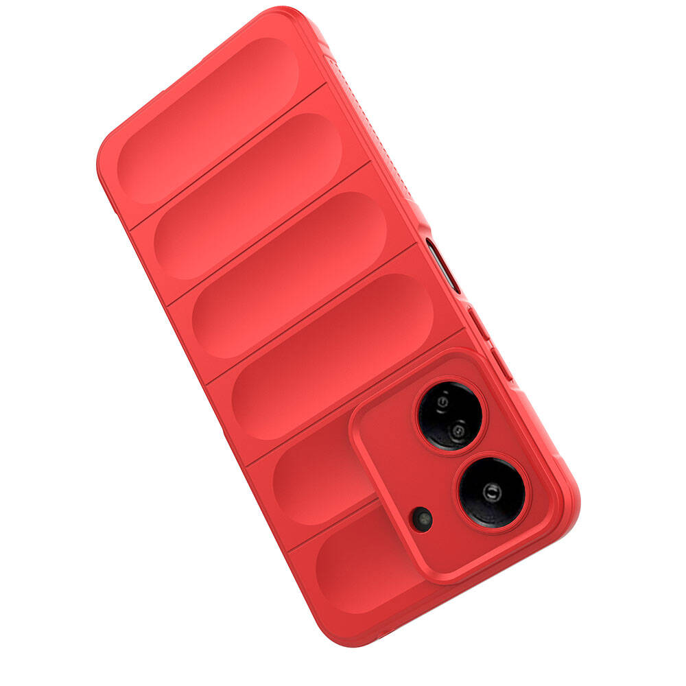 Xiaomi Redmi 13C Kılıf Esnek TPU Oyuklu Arka Yüzey Tasarımlı Zore Etnik Silikon Kapak Siyah