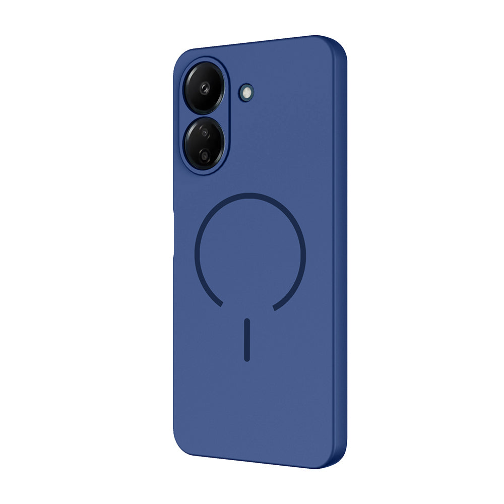 Xiaomi Redmi 13C Kılıf M-safe Şarj Özellikli Zore Meta Kapak Turuncu