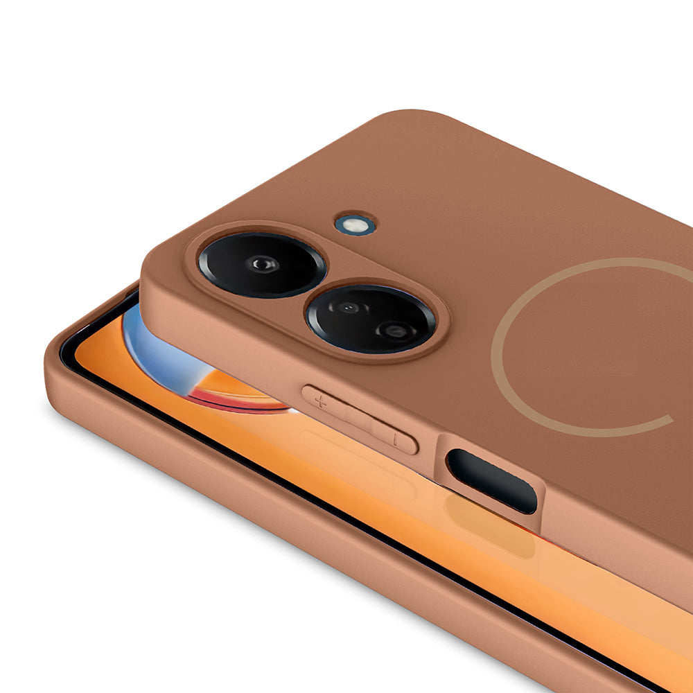 Xiaomi Redmi 13C Kılıf M-safe Şarj Özellikli Zore Meta Kapak Siyah