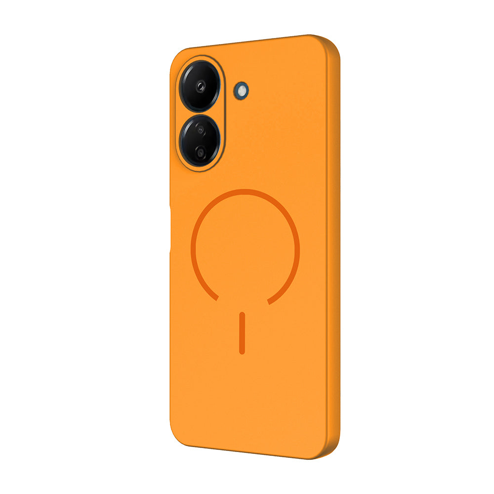 Xiaomi Redmi 13C Kılıf M-safe Şarj Özellikli Zore Meta Kapak Mürdüm