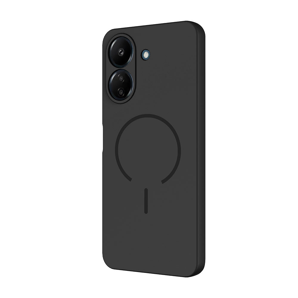 Xiaomi Redmi 13C Kılıf M-safe Şarj Özellikli Zore Meta Kapak Rose Pembe