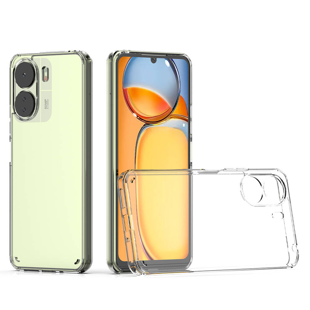 Xiaomi Redmi 13C Kılıf Zore Coss Kapak Renksiz
