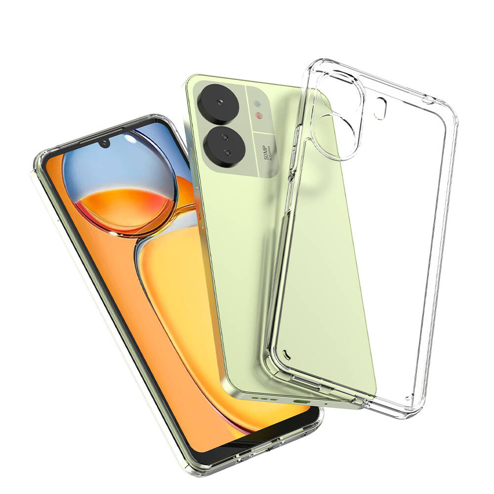 Xiaomi Redmi 13C Kılıf Zore Coss Kapak Renksiz