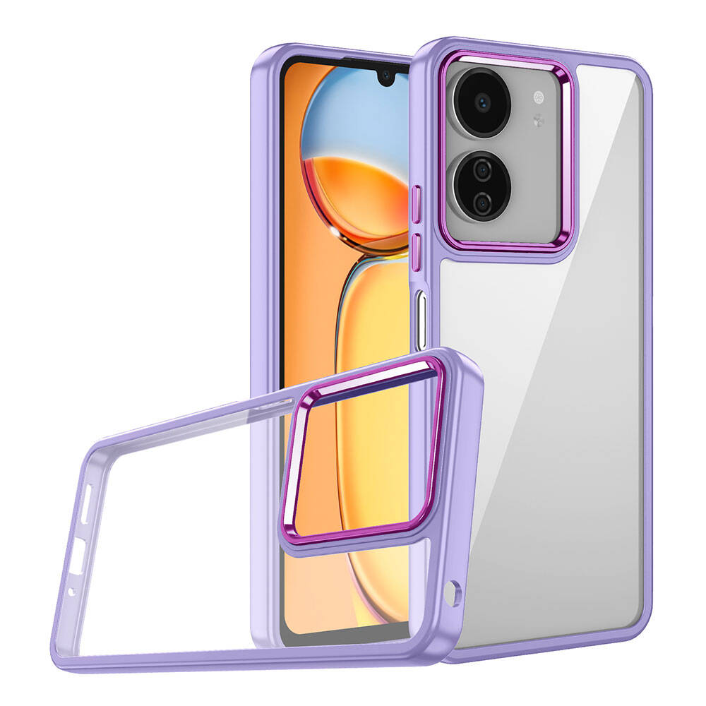 Xiaomi Redmi 13C Kılıf Zore Flora Kapak Siyah