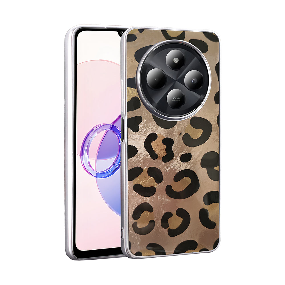 Xiaomi Redmi 14C 4G Kılıf Desenli Zore Mep Kapak Gri Leopar