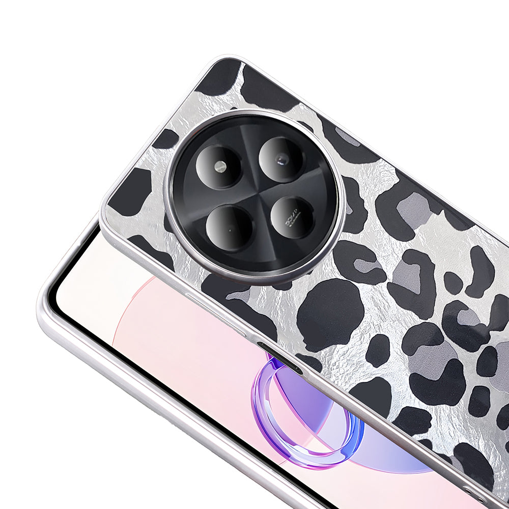 Xiaomi Redmi 14C 4G Kılıf Desenli Zore Mep Kapak Gri Leopar