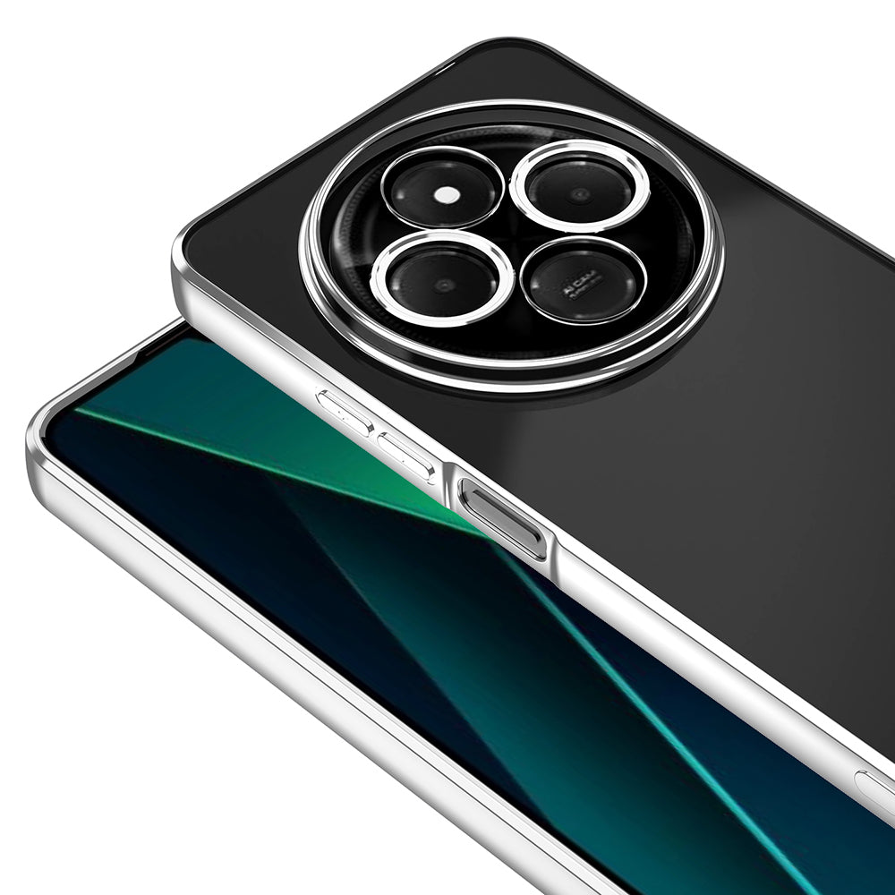 Xiaomi Redmi 14C 4G Kılıf Kamera Korumalı Logo Gösteren Zore Omega Kapak Lila