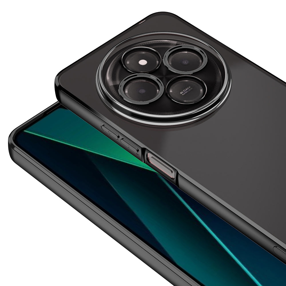 Xiaomi Redmi 14C 4G Kılıf Kamera Korumalı Logo Gösteren Zore Omega Kapak Derin Mor