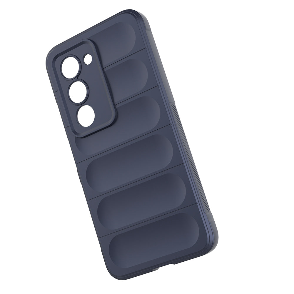 Xiaomi Redmi 15 Kılıf Esnek TPU Oyuklu Arka Yüzey Tasarımlı Zore Etnik Silikon Kapak Siyah