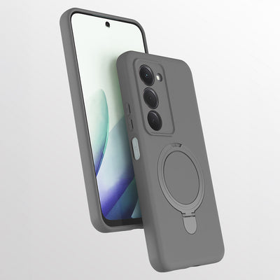 Xiaomi Redmi 15 Kılıf M-safe Şarj Özellikli Standlı Zore Samara Kapak Siyah