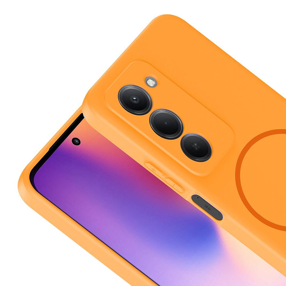 Xiaomi Redmi 15 Kılıf M-safe Şarj Özellikli Zore Meta Kapak Rose Pembe