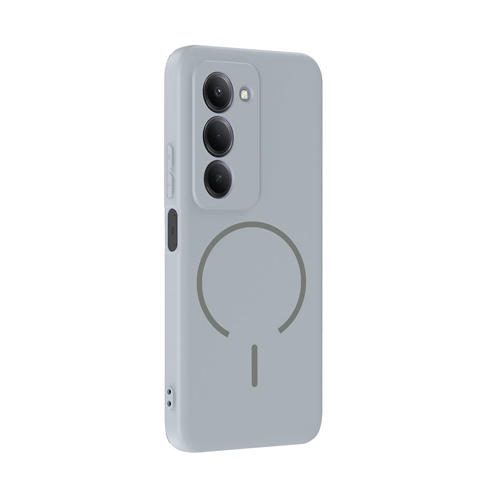 Xiaomi Redmi 15 Kılıf M-safe Şarj Özellikli Zore Meta Kapak Siyah