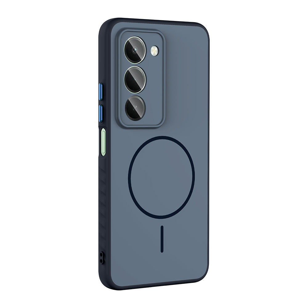 Xiaomi Redmi 15 Kılıf M-safe Şarj Özellikli Zore Tea Kapak Siyah