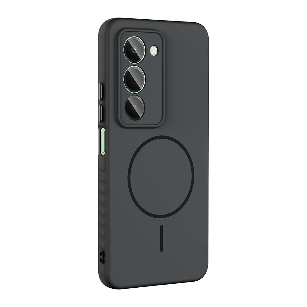 Xiaomi Redmi 15 Kılıf M-safe Şarj Özellikli Zore Tea Kapak Gold