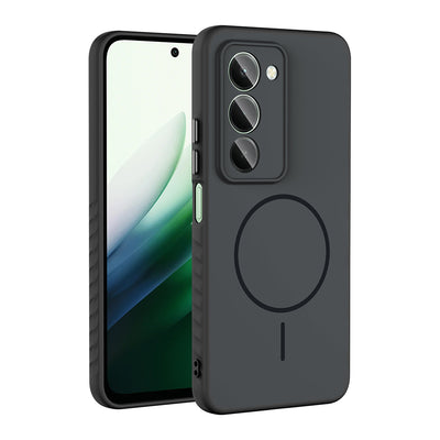 Xiaomi Redmi 15 Kılıf M-safe Şarj Özellikli Zore Tea Kapak Siyah