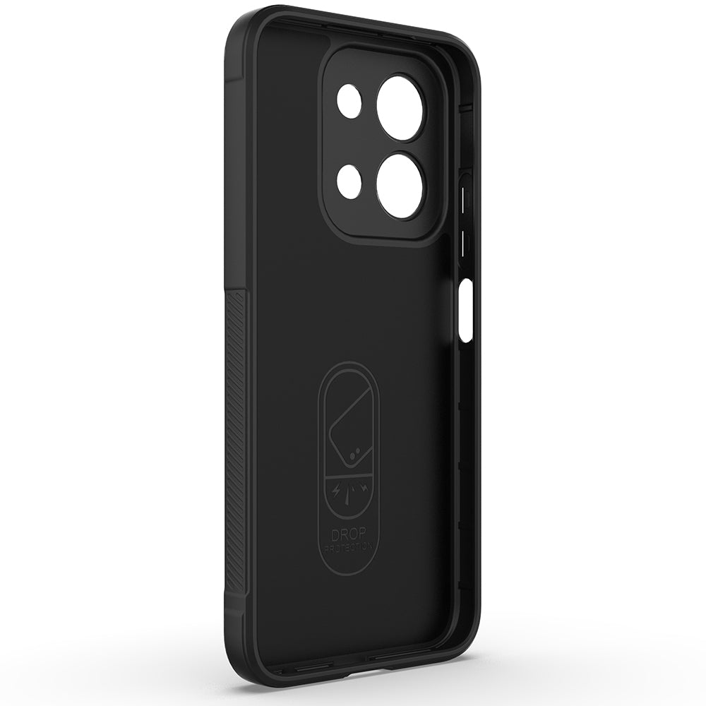 Xiaomi Redmi 15C 4G Kılıf Esnek TPU Oyuklu Arka Yüzey Tasarımlı Zore Etnik Silikon Kapak Lacivert