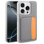 Xiaomi Redmi 15C Kılıf Kartlıklı Zore X-Kart Silikon Kapak Turuncu
