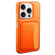 Xiaomi Redmi 15C Kılıf Kartlıklı Zore X-Kart Silikon Kapak Turuncu