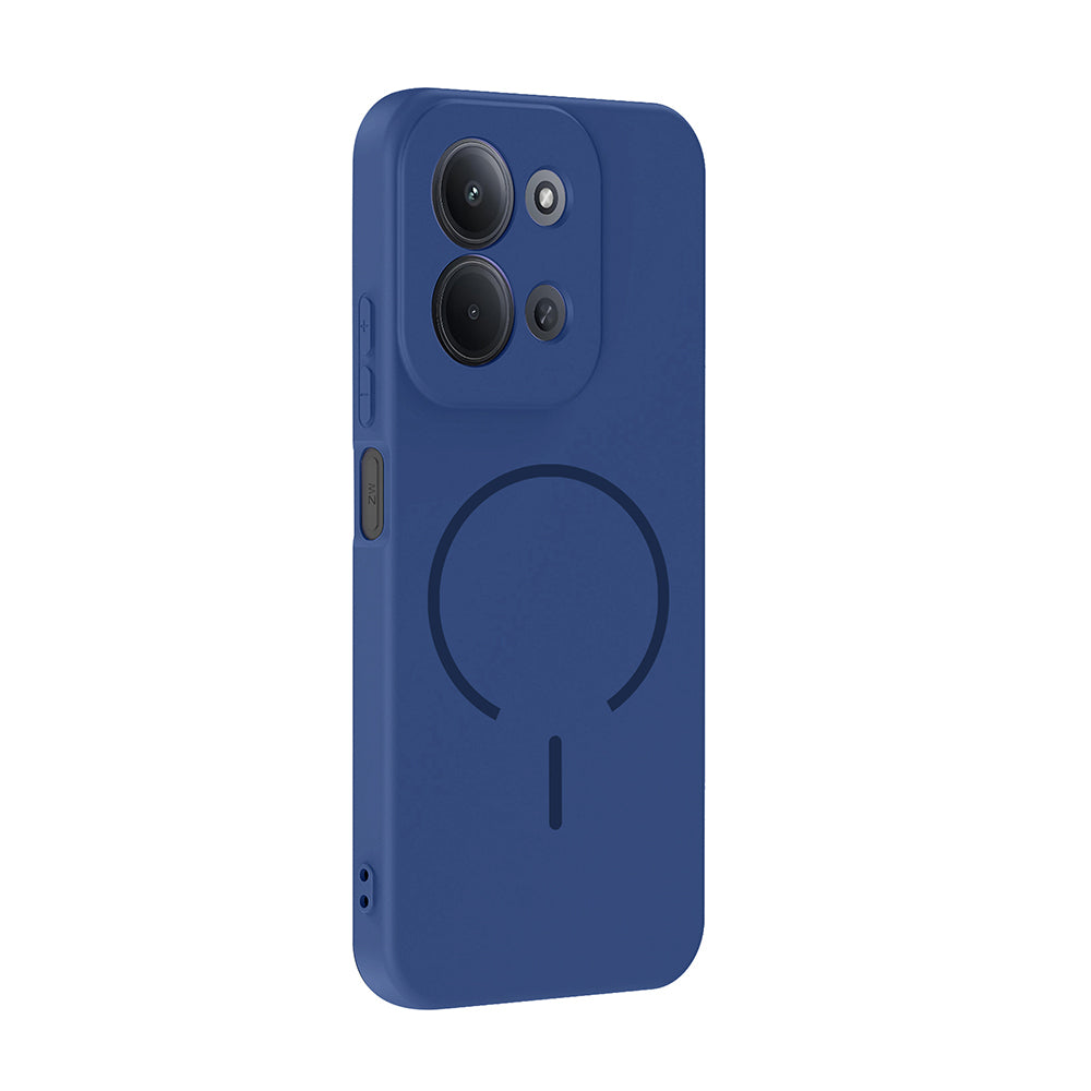 Xiaomi Redmi 15C Kılıf M-safe Şarj Özellikli Zore Meta Kapak Mürdüm